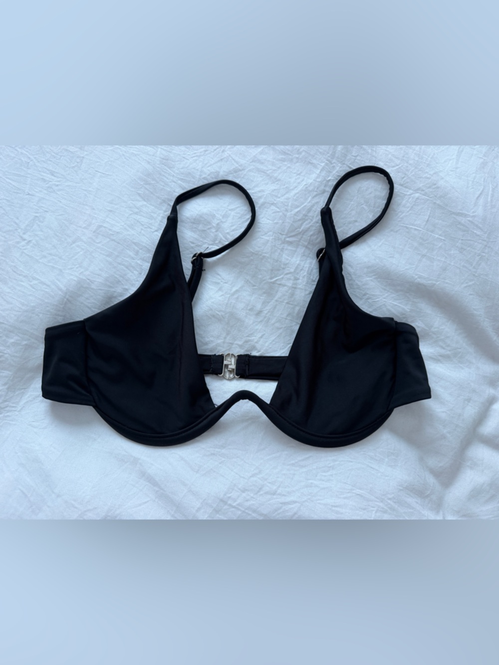 Zaful Black Underwire Bikini Top